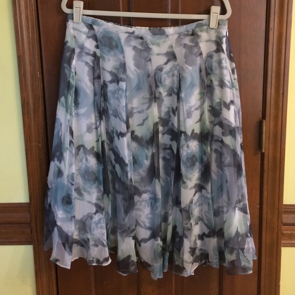 Coldwater Creek Silk Skirt EUC